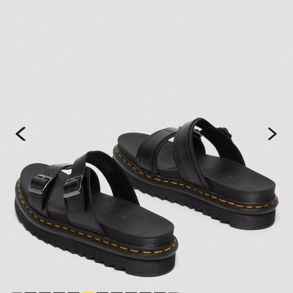 MYLES BRANDO LEATHER BUCKLE SLIDE SANDALS 🩴 🖤 make me an offer ✨